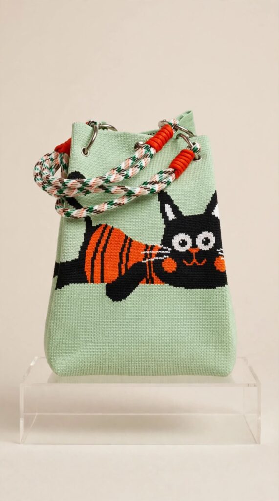 Bucket Bag –  Cute Kitty