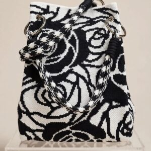 Bucket Bag Black Rose.