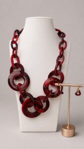 Collar Rojo Magnetico