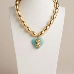 Maxi Collar Oso Dorado.